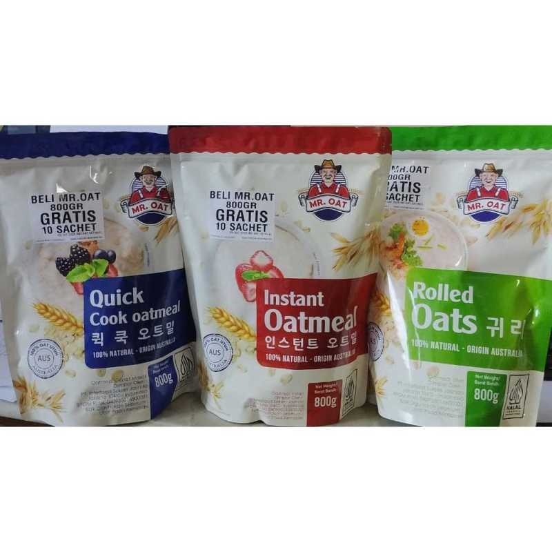 

Mr. Oat Instant Oatmeal/Rolles Oat 800 gr /quick cook