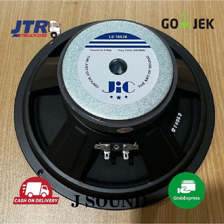 Speaker JIC LB 10038 10 Inch Low Mid Karakter