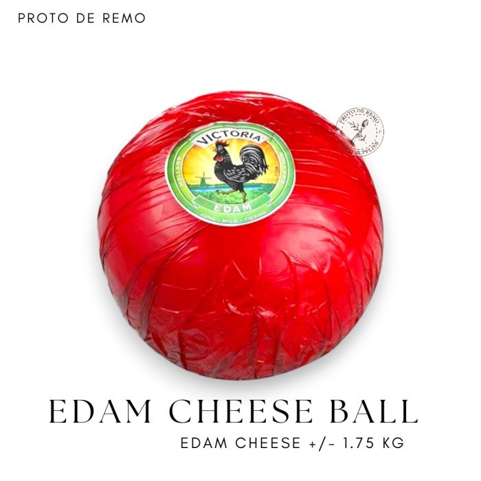 

Keju Edam | Edam Cheese Ball 1.75kg - Victoria