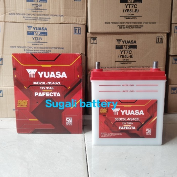 Aki Mobil Agya Sirga Cayla Mobilio Brio Ayla YUASA NS40ZL Aki Basah 35Ah