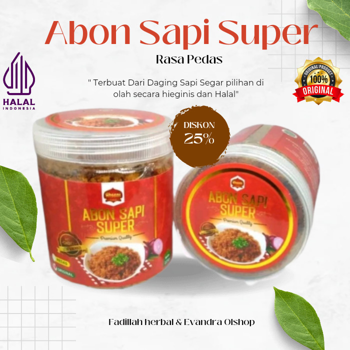 

Abon Sapi Super Lezat Gurih Original Kemasan 225gr