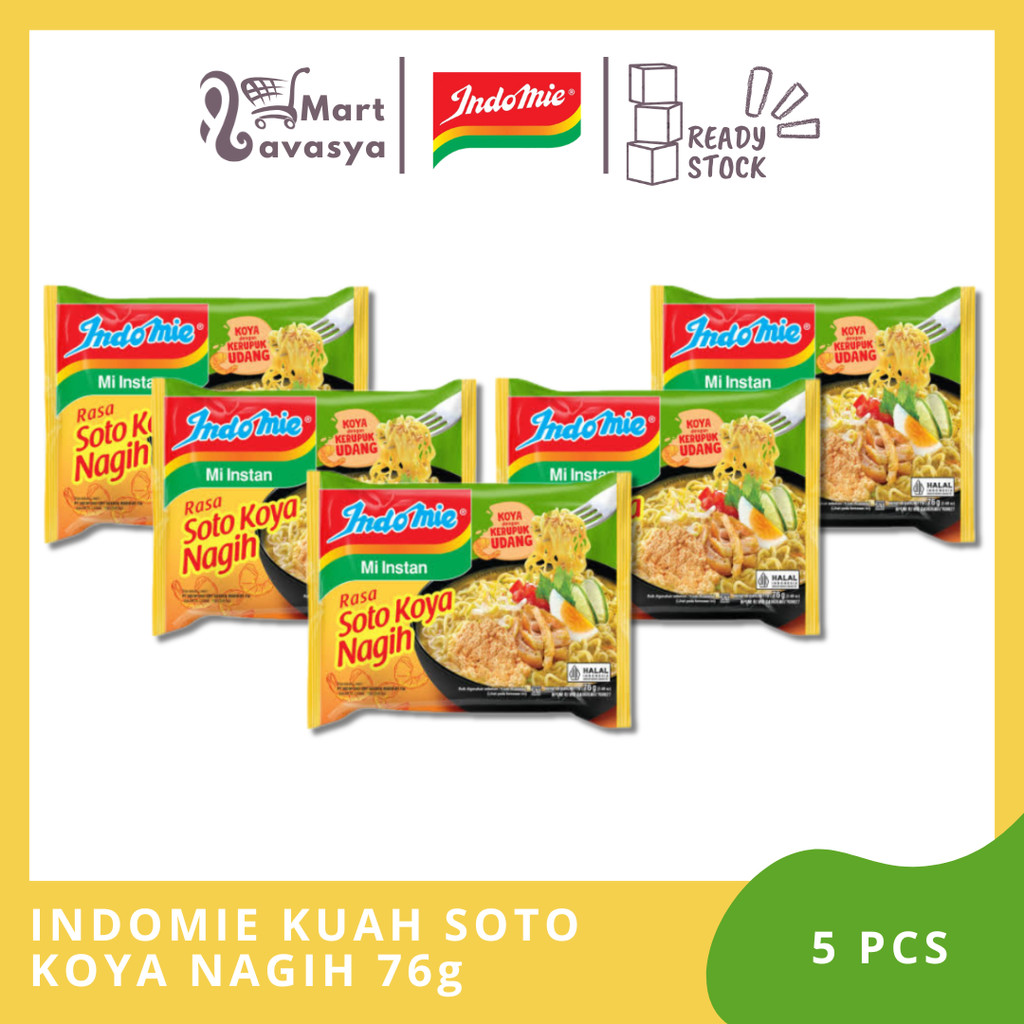 

INDOMIE MIE INSTANT SOTO KOYA NAGIH PCK 76g - 5 PCS - KOTA BANDUNG - LAVASYAMART