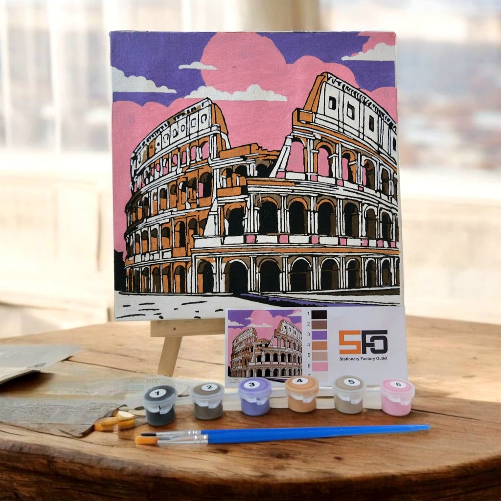 

DIY Paint By Numbers Kit 1 Set - Colosseum Italy AL