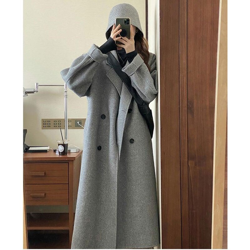 Blazer Panjang Musim Dingin Cewek Korea / Jas Outer Wanita S-5XL