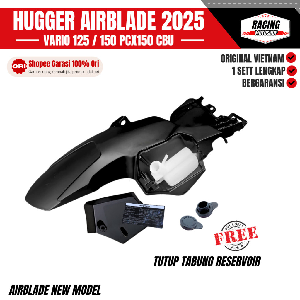 HUGGER AIRBLADE VIETNAM Model 2025 Spakboard Kolong Vario Model Panjang Vietnam vario 125 150 Ori