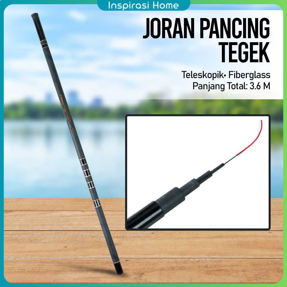 TaffSPORT Joran Pancing Tegek Fiberglass Fishing Rod - 360