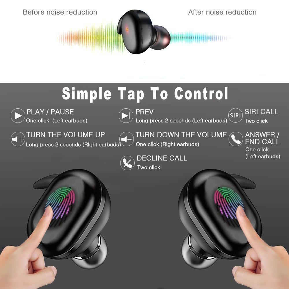 TWS Y30 J4 Headset Bluetooth wireless Stereo BASS smart control tws4 earphone sport with mic