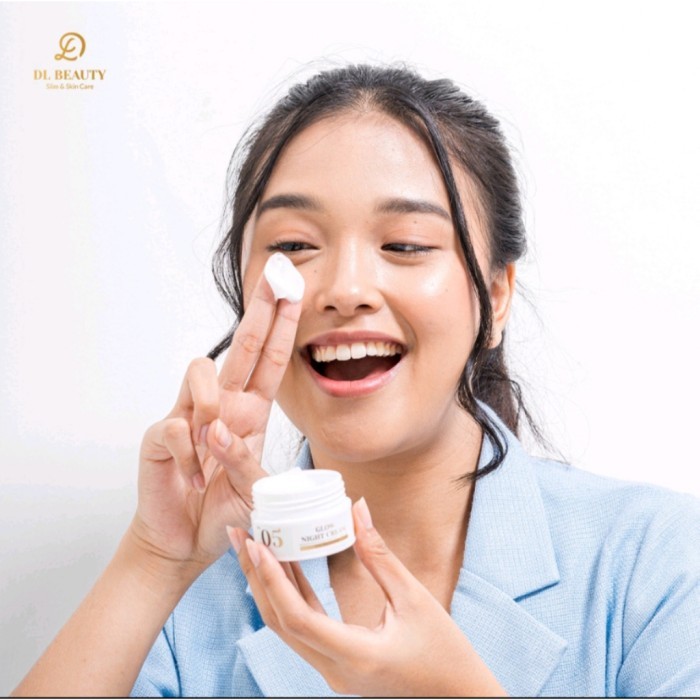 (skincare/wajah glowing berkilau) (dl) dl slim & skin care glow night
