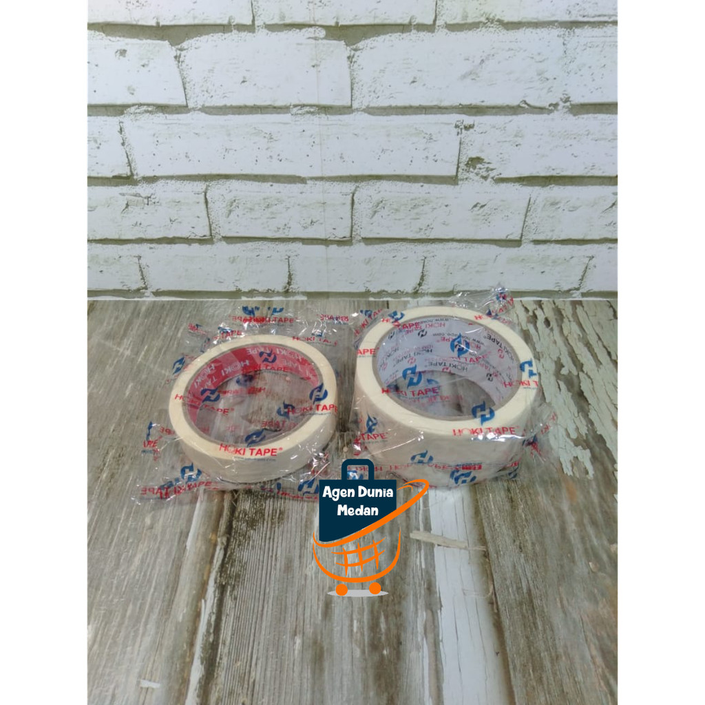 

MASKING TAPE Lakban kertas Merk Hoki 1inch Dan 2inchi