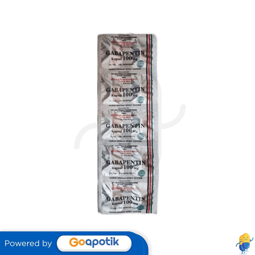 Gabapentin Nulab 100 Mg Strip 10 Kapsul