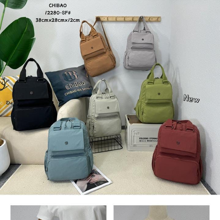 tas ransel wanita terbaru muat laptop tas kerja tas sekolah chibao