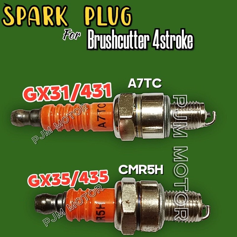 

sparkplug Busi pengapian mesin potong rumput 4 tak Gx31 dan Gx35 Bg431 Bg435 variasi amplas