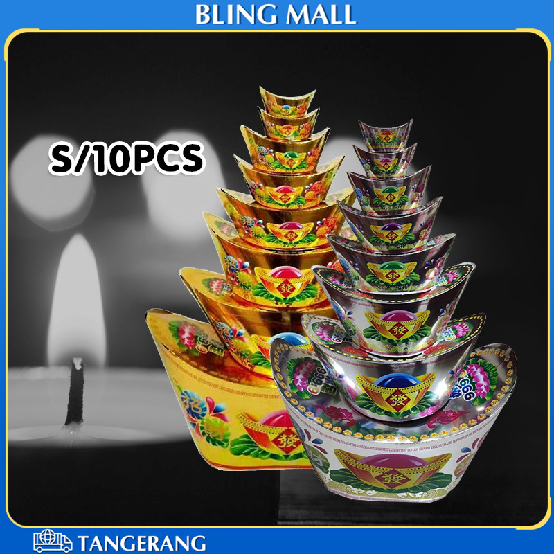 10PCS Kertas Sembahyang China Yenpao 46*28*70CM Untuk Sembahyang Arwah Leluhur / Ceng Beng / Qing Mi