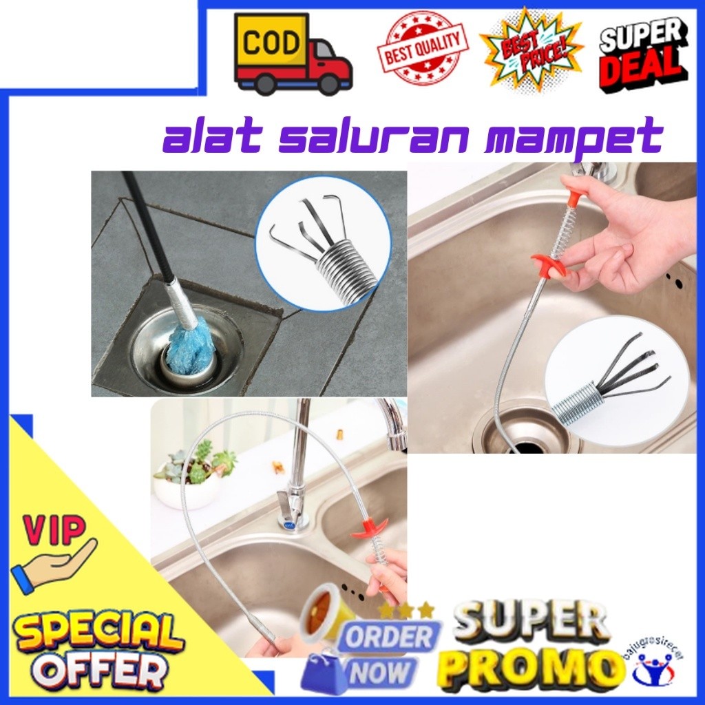 Bisa Cod Alat Saluran Air Mampet / Alat Pembersih Saluran Air Mampet Tersumbat / Pembersih Kloset / 