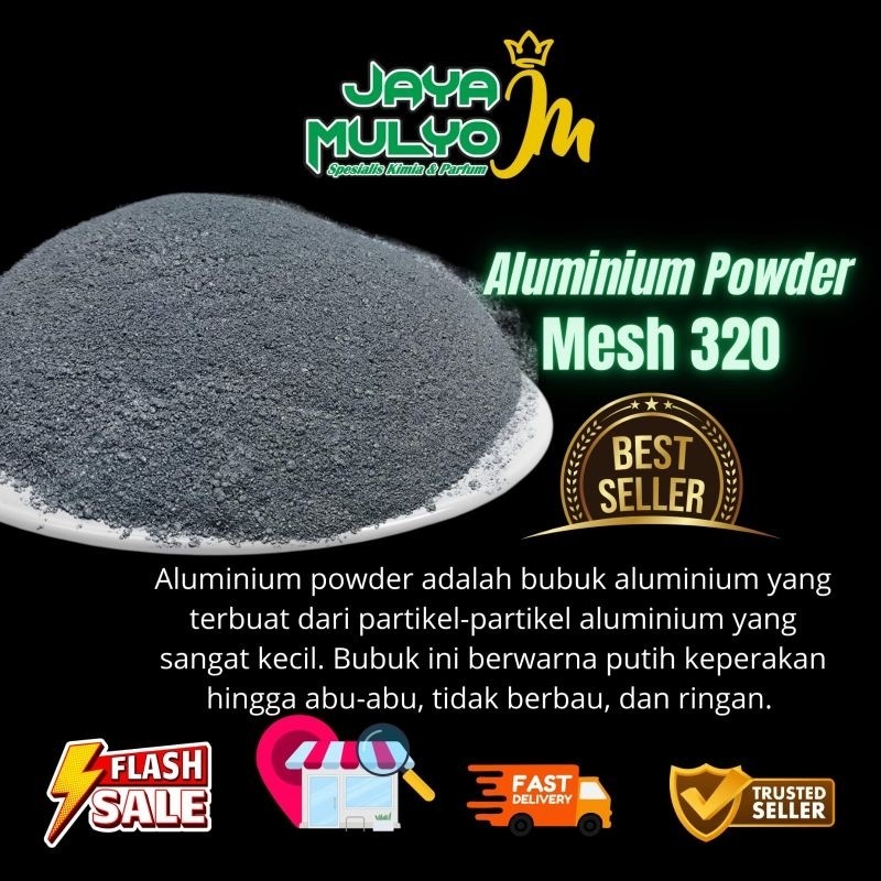 Bubuk Alumunium Mesh 320 / Aluminium Powder / Serbuk aluminium 500gr