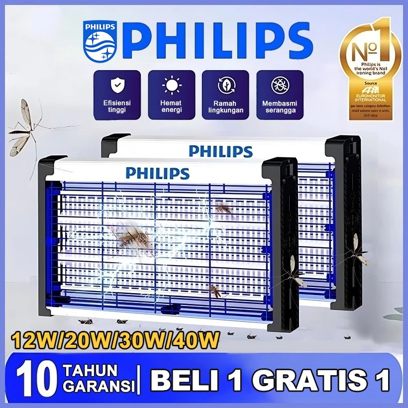 GUNARTO_SHOP PHILIPS BELI 1 GRATIS 1 Lampu Pembunuh Nyamuk Perangkap Nyamuk Perangkap Nyamuk Gantung