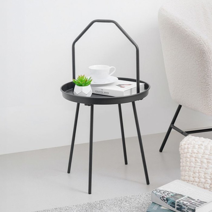 Meja Sisi Bulat Minimalis INFORMA Side Table/Coffee Table Ruang Tamu