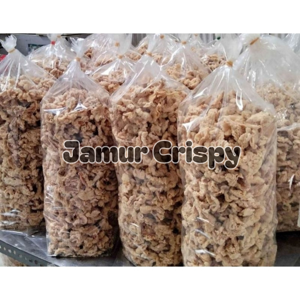 

COD keripik jamur tiram kripik jamur jamur crispy 1kg jamur krispi 1 kg TERLARIS