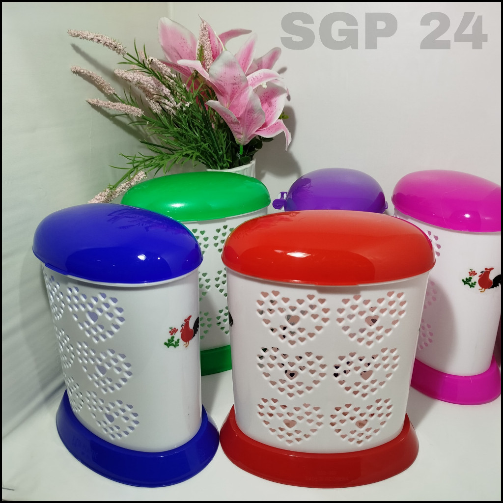 SL PLASTIK - TEMPAT SENDOK GARPU PISAU PLUS TUTUP PLASTIK AYAM LOVELY 2 SEKAT - Arena Prabot