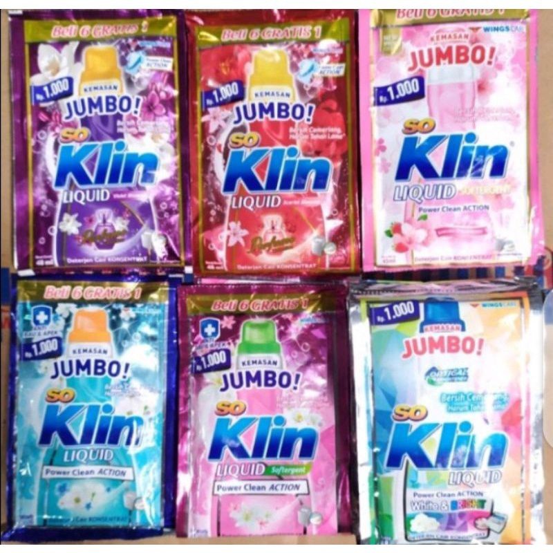 RINSO SOKLIN CAIR LIQUID JUMBO SACHET RENCENG