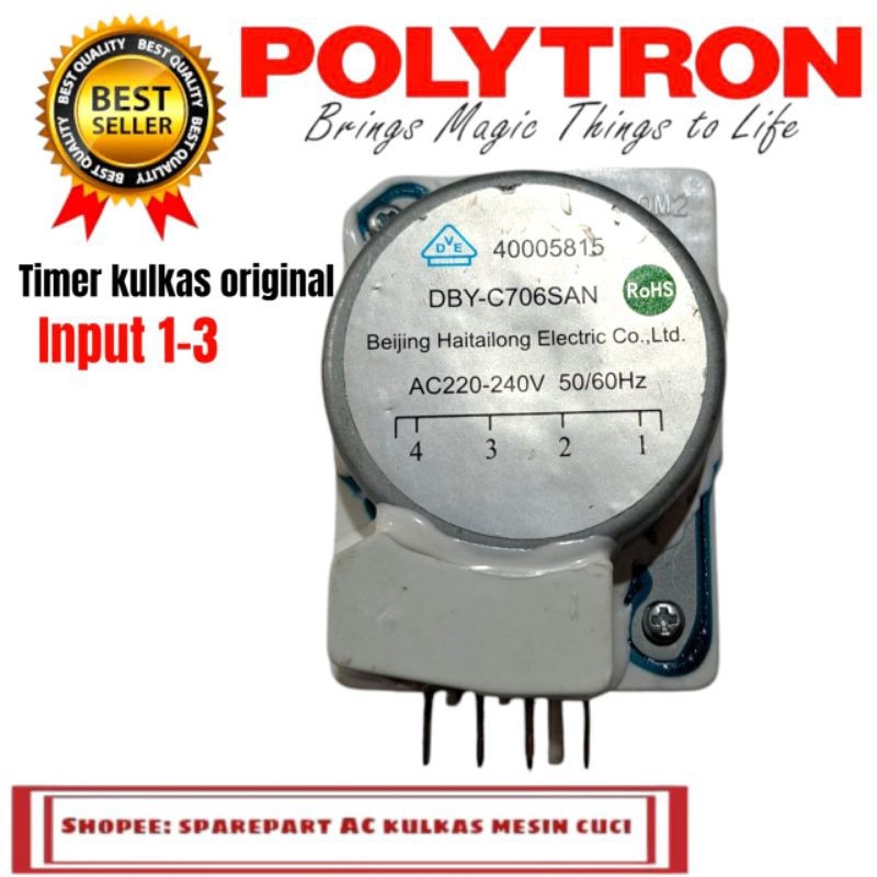 timer kulkas polytron original kulkas polytron 2 pintu