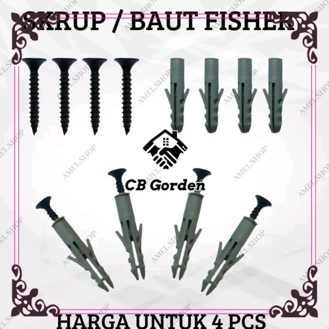 Skrup Fisher Baut Full Sett