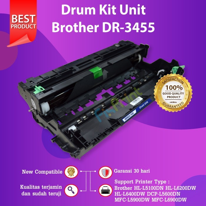 Drum Unit DR3455 DR 3455 TN3448 Brothr HL-L6200DW MFC-L5900DW L6900DW