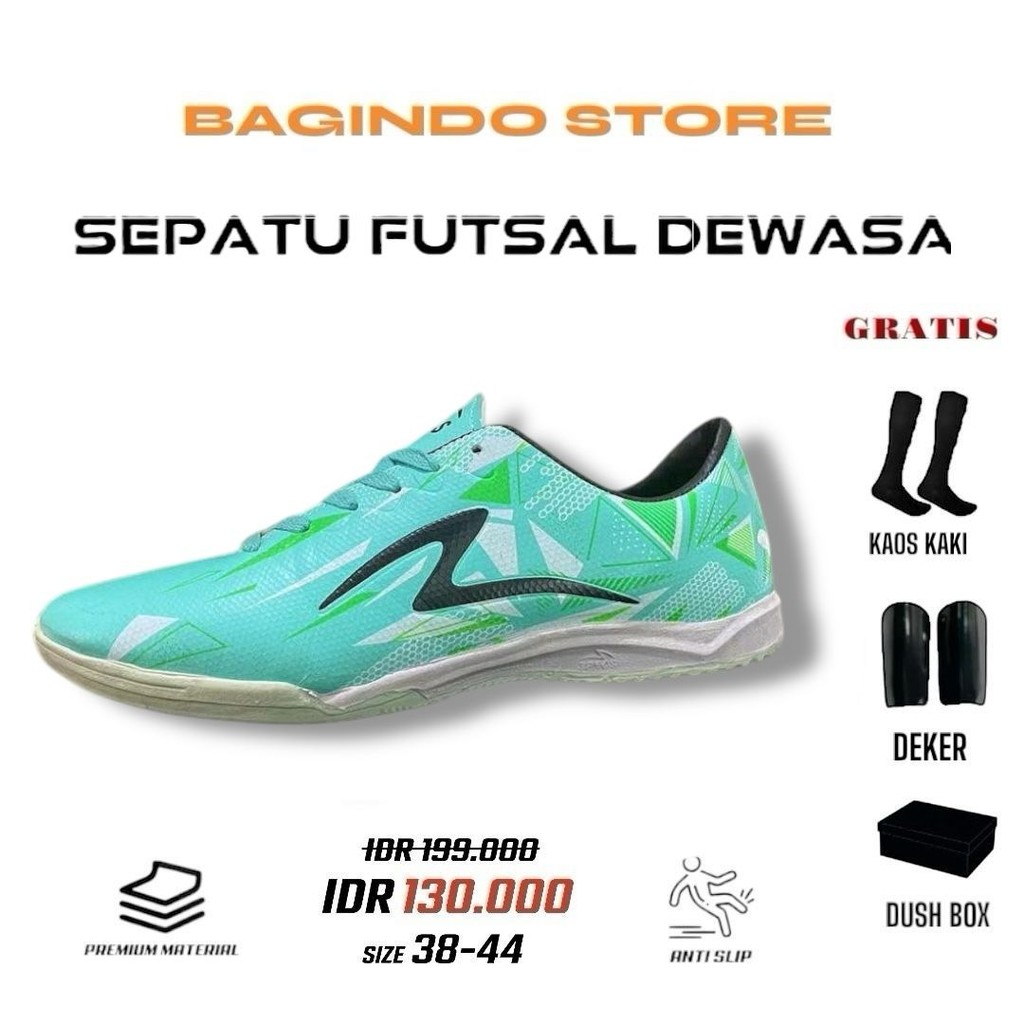 Sepatu Futsal Specs Blazz Hijau Terlaris - Model Terbaru