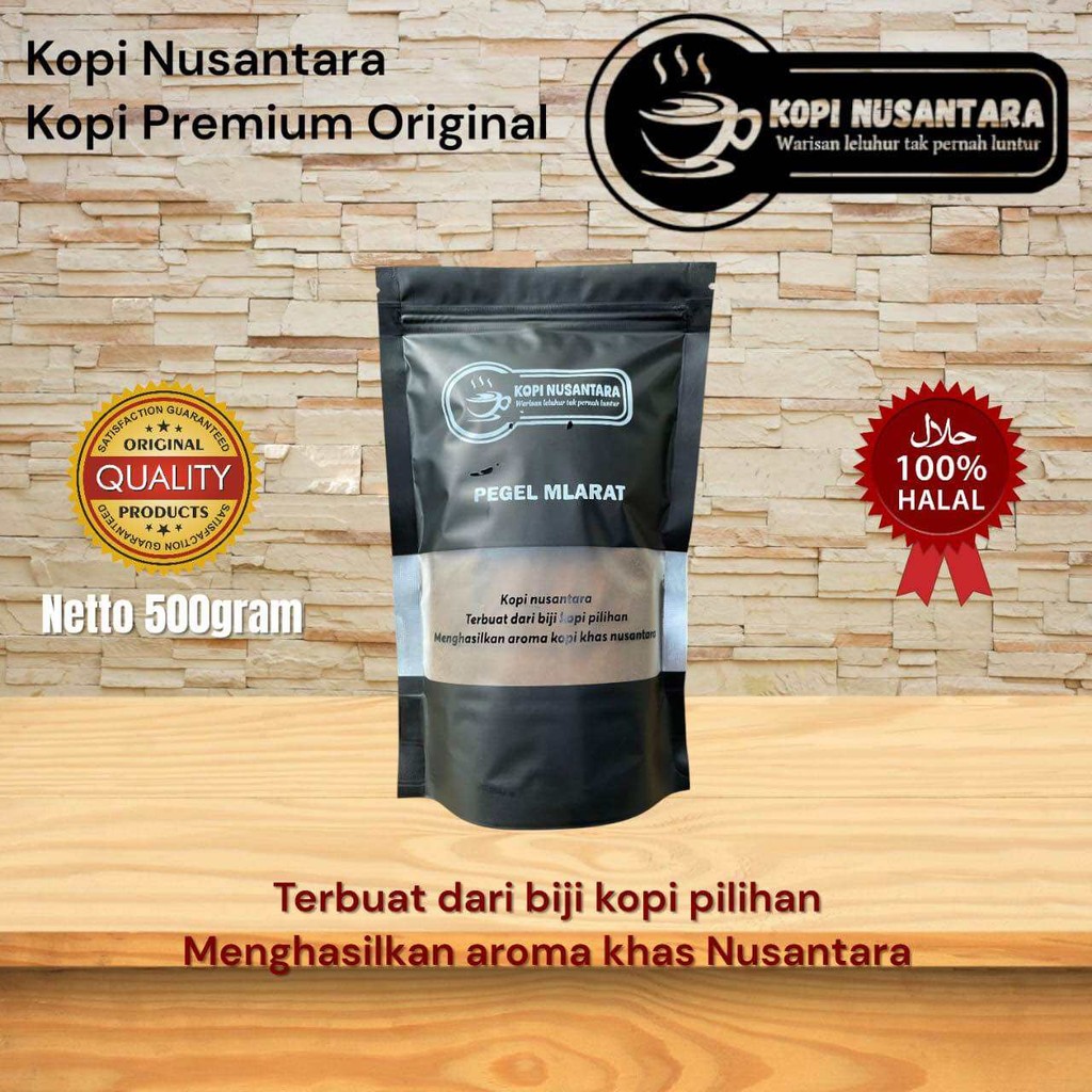 

Bubuk Kopi Premium Spesial Pegel Mlarat Kopi Nusantara 500gram