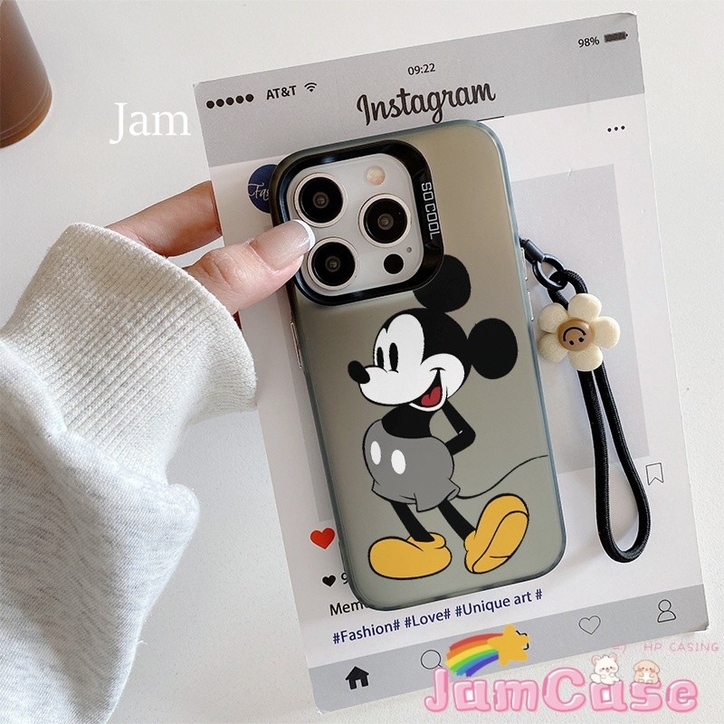case iPhone 13 Tali kartun dengan tali tangan Casing ponsel cocok untuk iPhone 11 11PROMAXSoftcase M