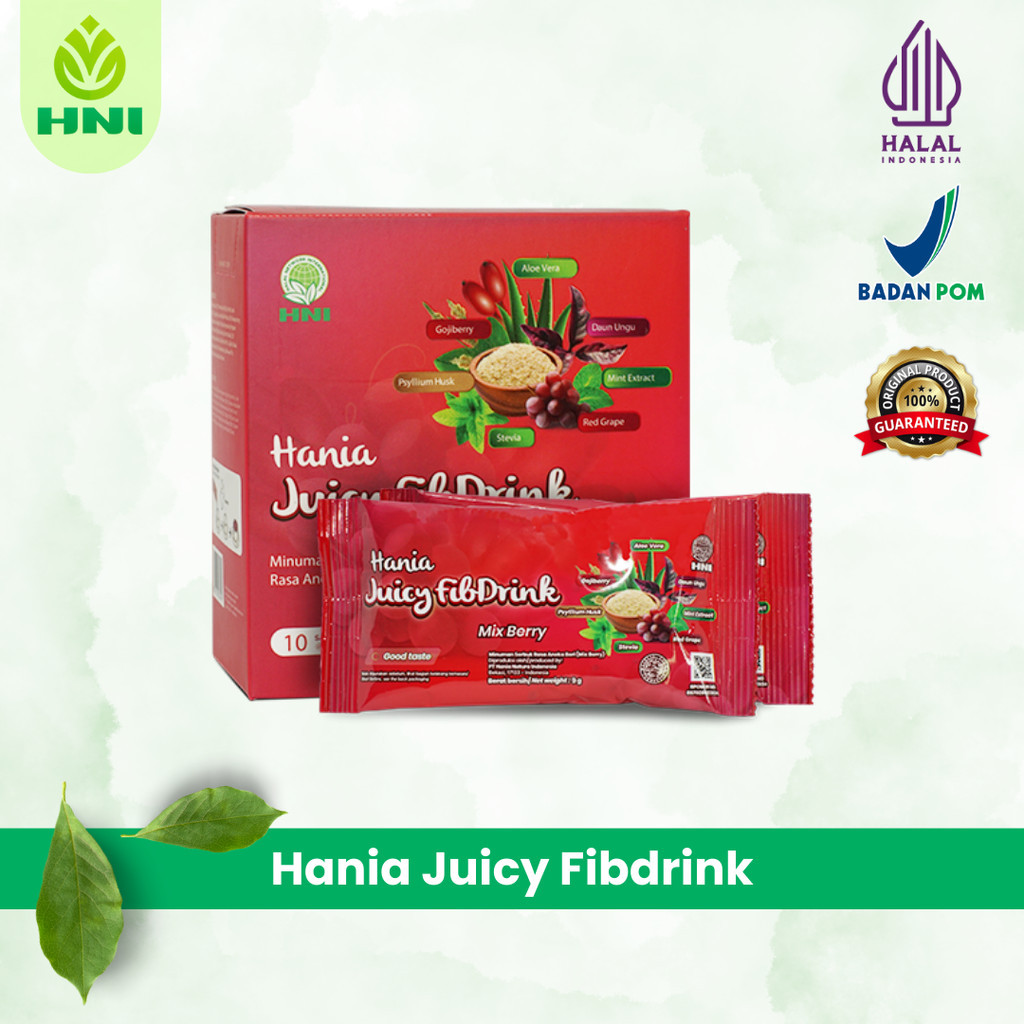 

Herbal Minuman Diet - Hania Juicy Fibdrink Mixberry -HNI BPOM