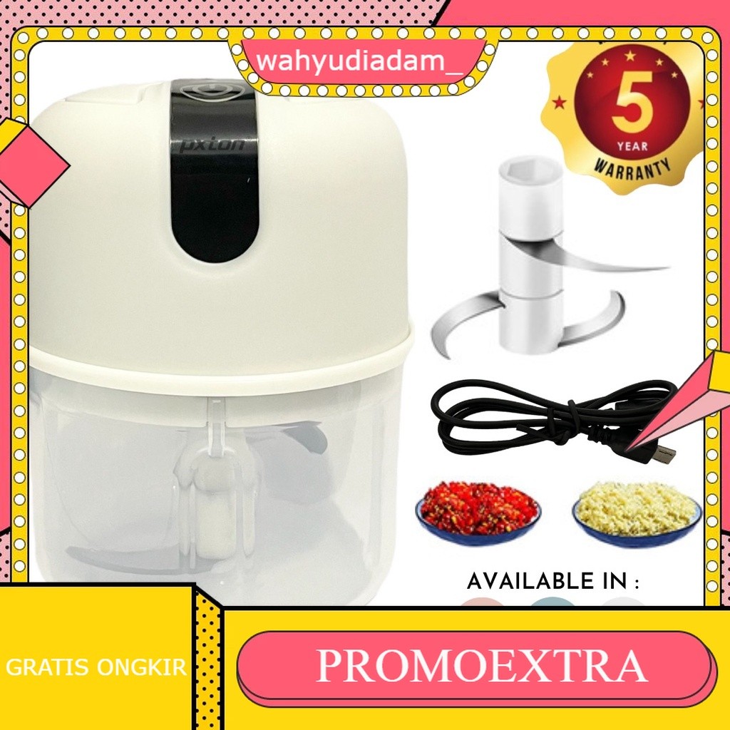 Portable Blender Gilingan Mini Bumbu dan Daging dengan USB / USB Mini Chopper Blender Bumbu Portable