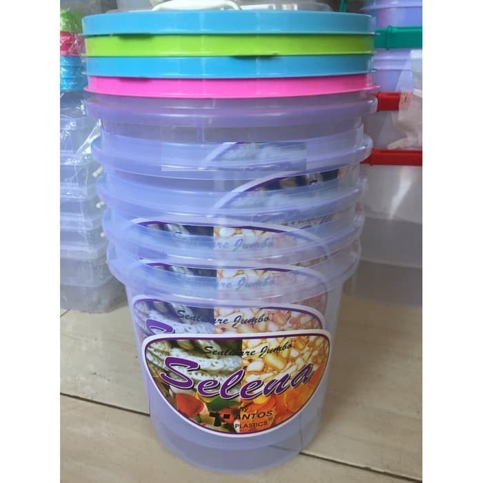 Toples Kerupuk 5 Liter Plastik kedap udara Merk Tantos Selena 7005