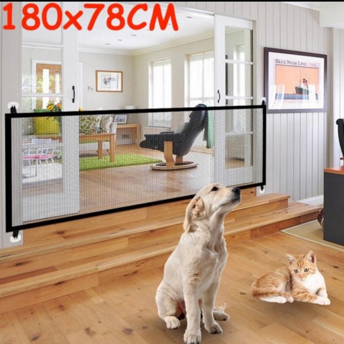 Pagar jaring penghalang hewan kucing anjing