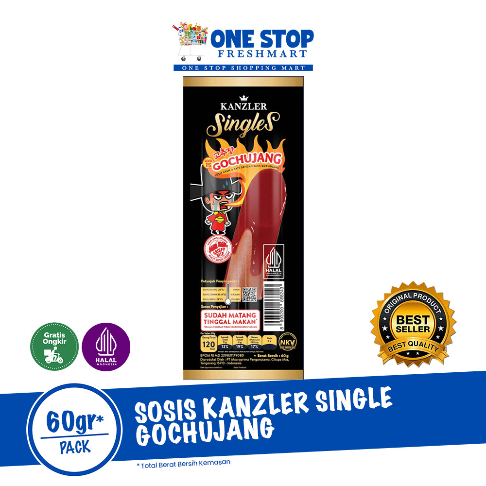 

KANZLER SINGLES SOSIS GOCHUJANG 60GR