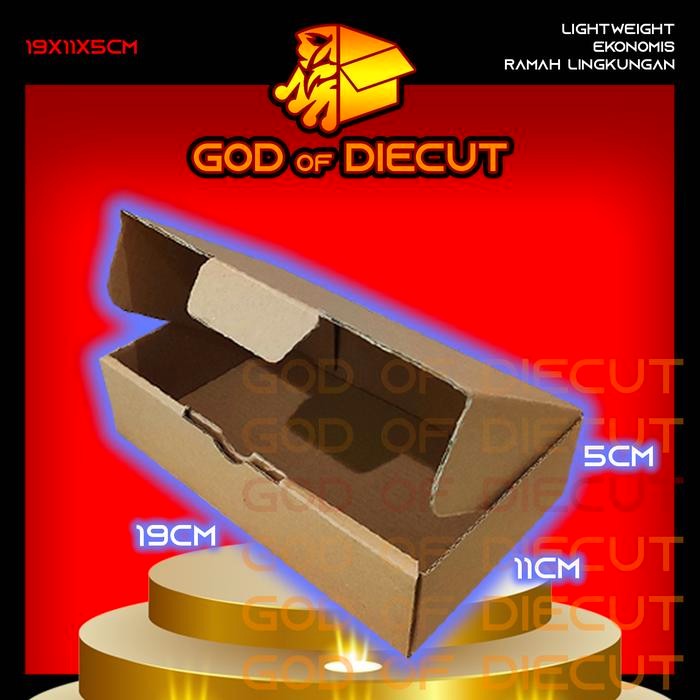 

KARDUS DIECUT 19x11x5 CM - Karton Kotak Packaging Packing Box Pizza