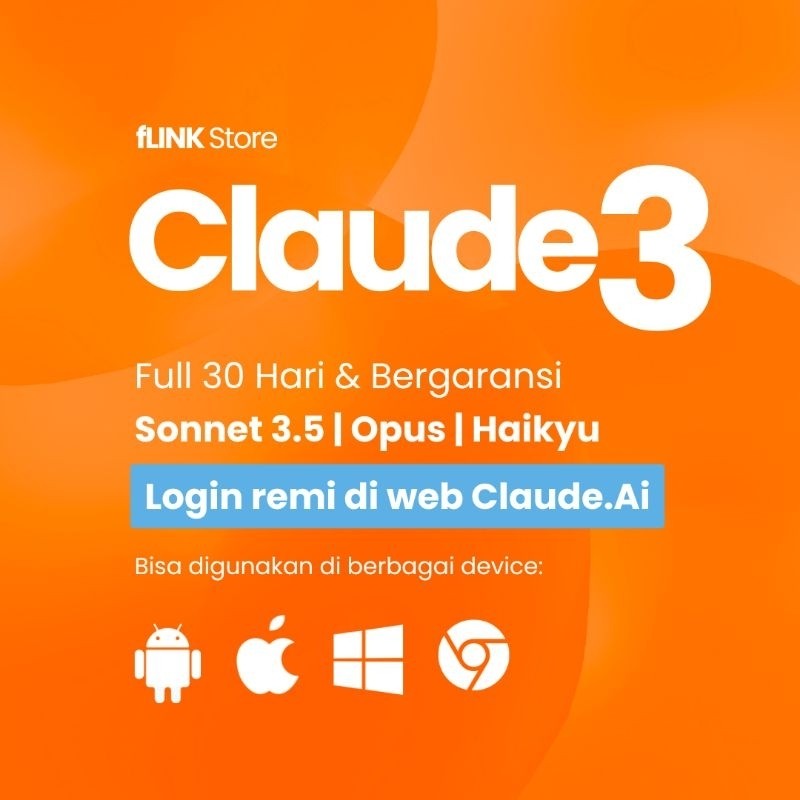CLAUDE AI 3.5 PRO PREMIUM 1 TAHUN RESMI