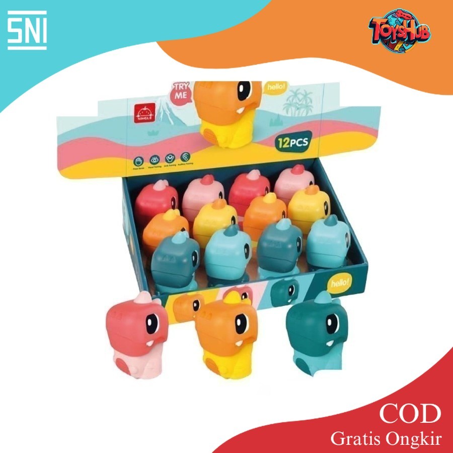 ToysHub Mainan Anak DINO BERJALAN FUN DINOSAUR Dino Press Berjalan Dino Jalan Mainan Toys