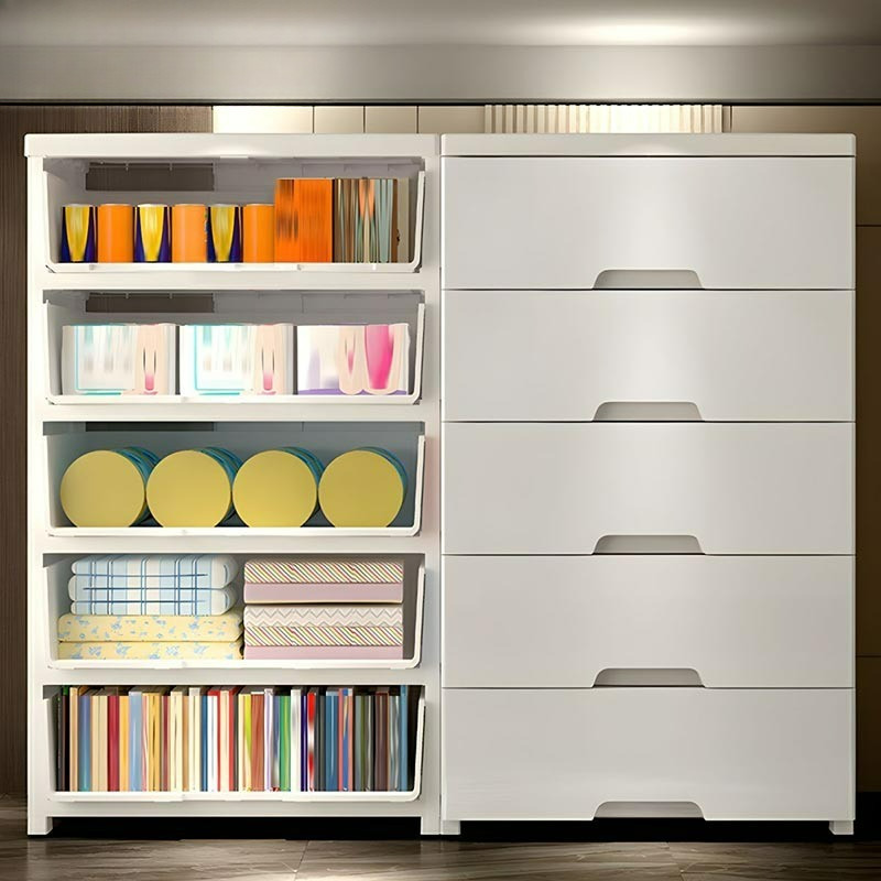 Lemari pakaian plastik Lemari Lemari plastik susun 3/4/5 Lemari baju minimalis Berlaku untuk Lemari 