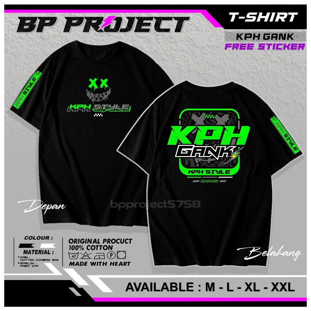 KAOS Racing KPH Gank KPH Style Supra Gank Uniseks Pria Wanita - KAOS Distro KPH Gank KPH Style