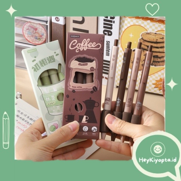 

BEST 1 SET 4 PCS PULPEN GEL MEKANIK 0.5 MM DENGAN BANTALAN PENA LEMBUT DAN NYAMAN MATTE COLOR PGS