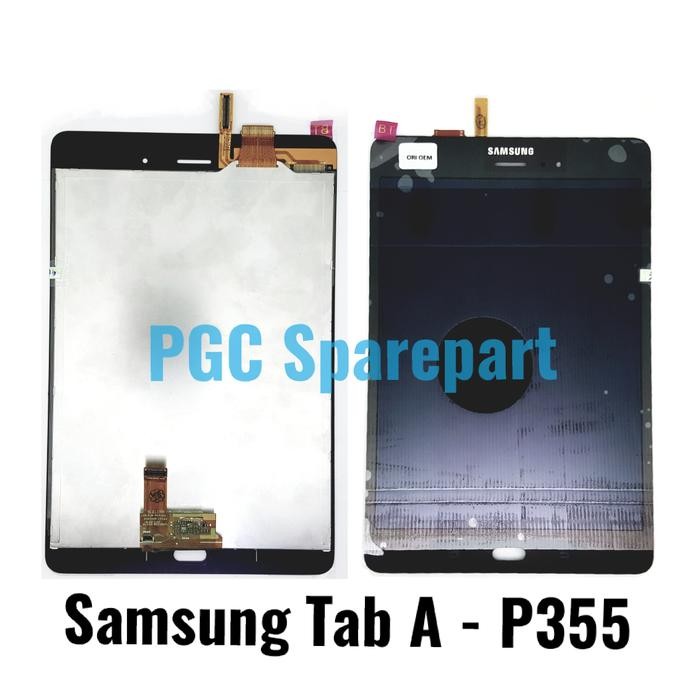 Original OEM LCD Tablet Samsung Tab A 8.0" P355 - Abu -abu Tua