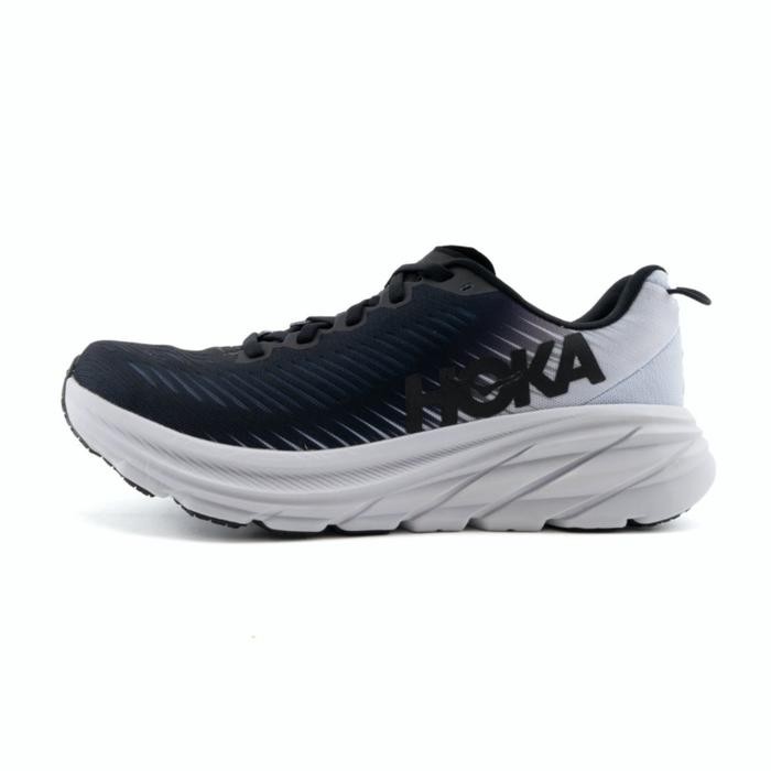 Sepatu Hoka One One Rincon 3 / Black White / Running Shoes Men's Shoes
