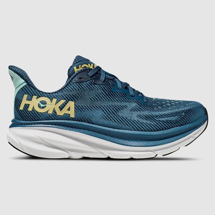 Sepatu Hoka One One Clifton 9 / Midnight Ocean / Running Shoes Men's