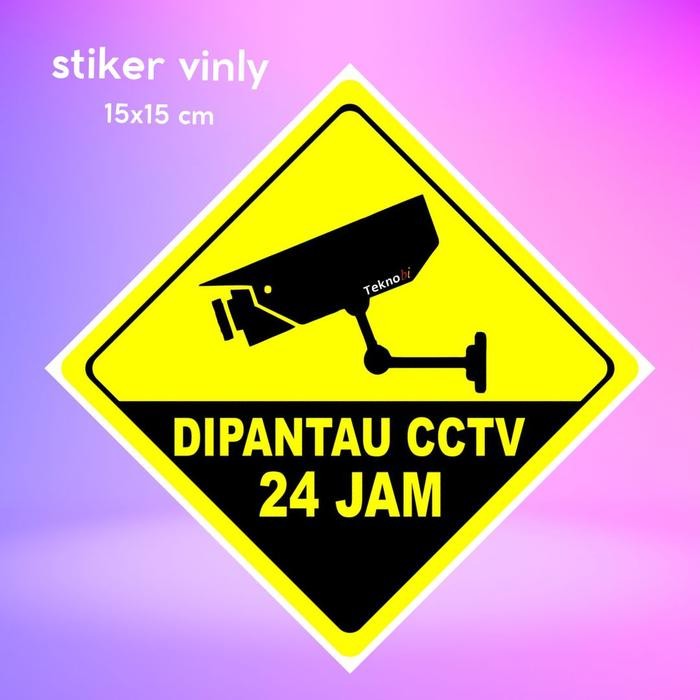

Stiker CCTV IP Camera CAM wifi 15 x 15 cm Teknobi Sticker Vinyl Vinil