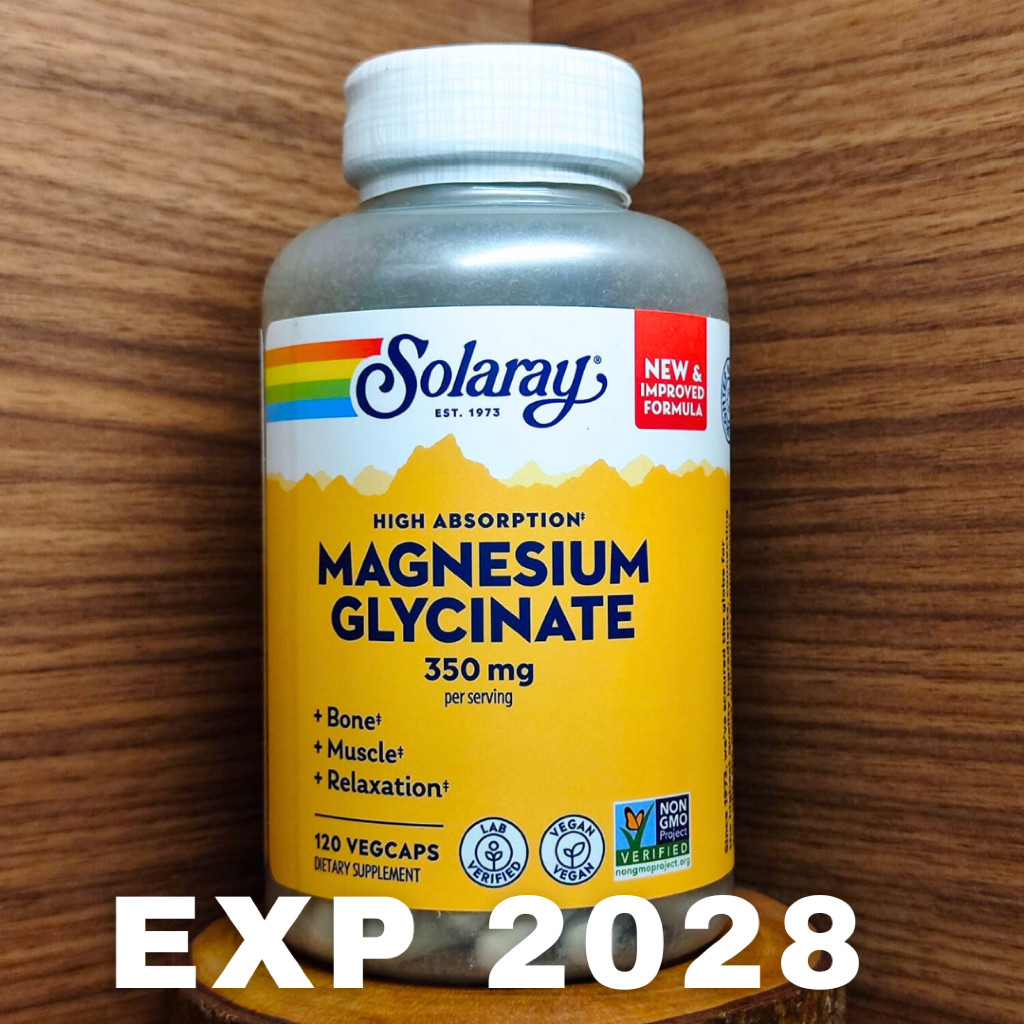

Solaray Magnesium Glycinate 350 mg isi 120 Vegetarian Capsule Suplemen Kesehatan Vitamin