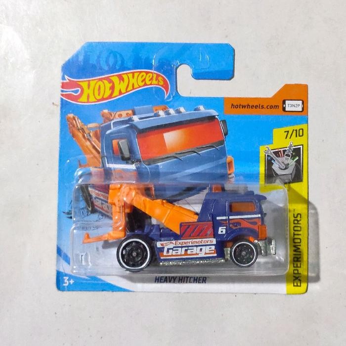 TR99 Hotwheels Hot Wheels Heavy Hitcher biru tua 2020 Experimotors Truk Derek Towing