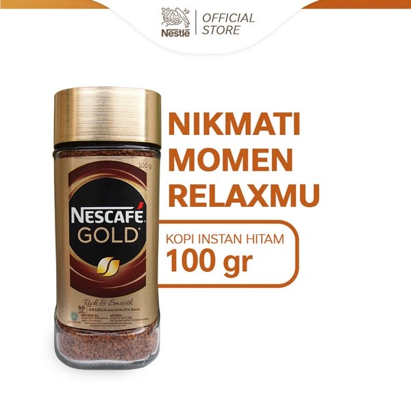 

Nescafe Gold Kopi Instan Kopi Hitam Jar 100 gr