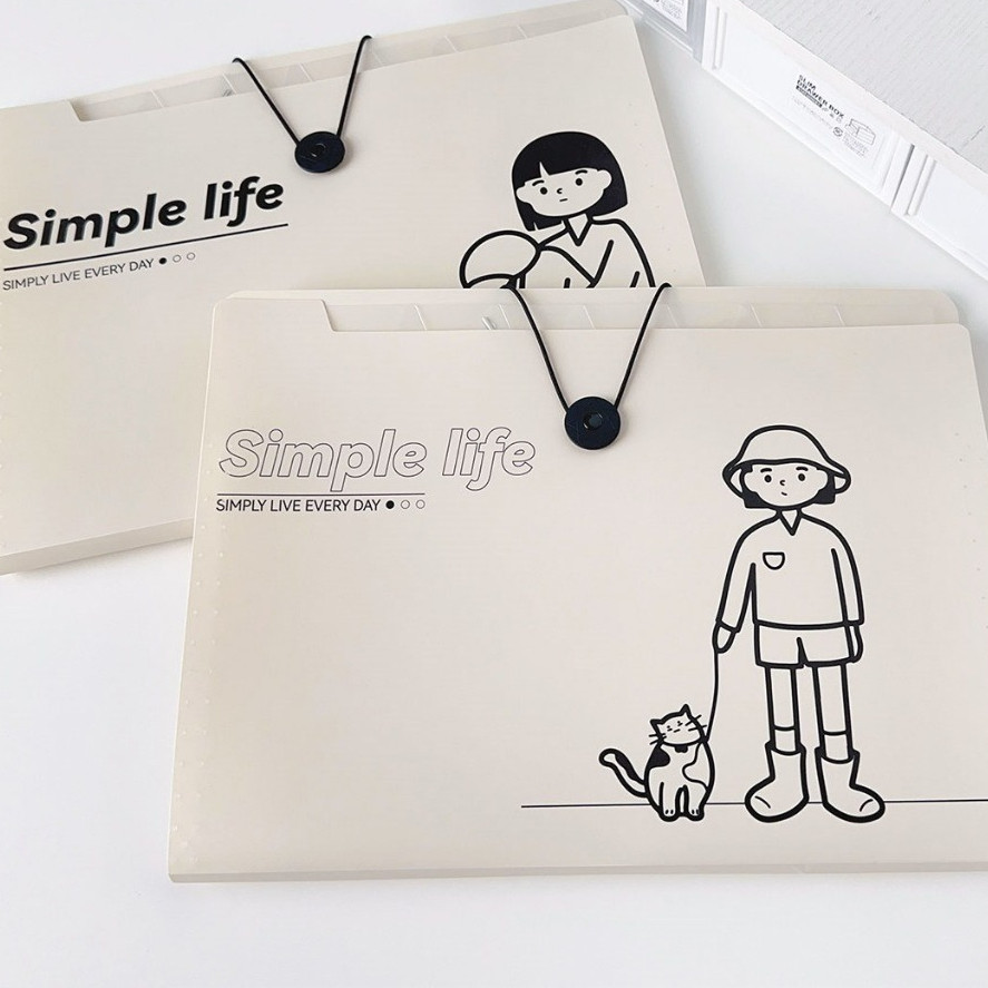 

Tas File A4 Lucu 8 / 12 Sekat Indeks Anti Air Multi Layer Folder Tas File Document Bag A4 File Folder Organizer