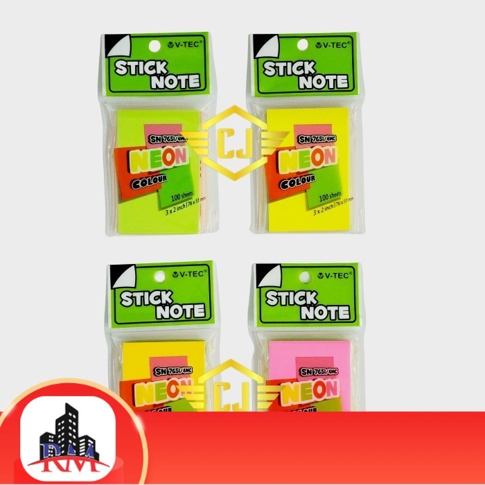 

Stick Note V-TEC SN-7651/4MC